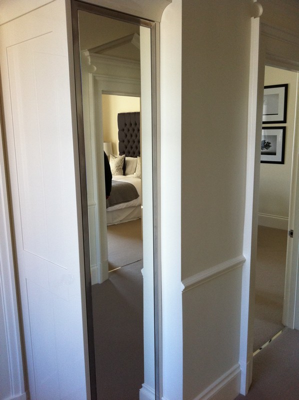Full-length wardrobe mirror fitted in Milton Keynes home